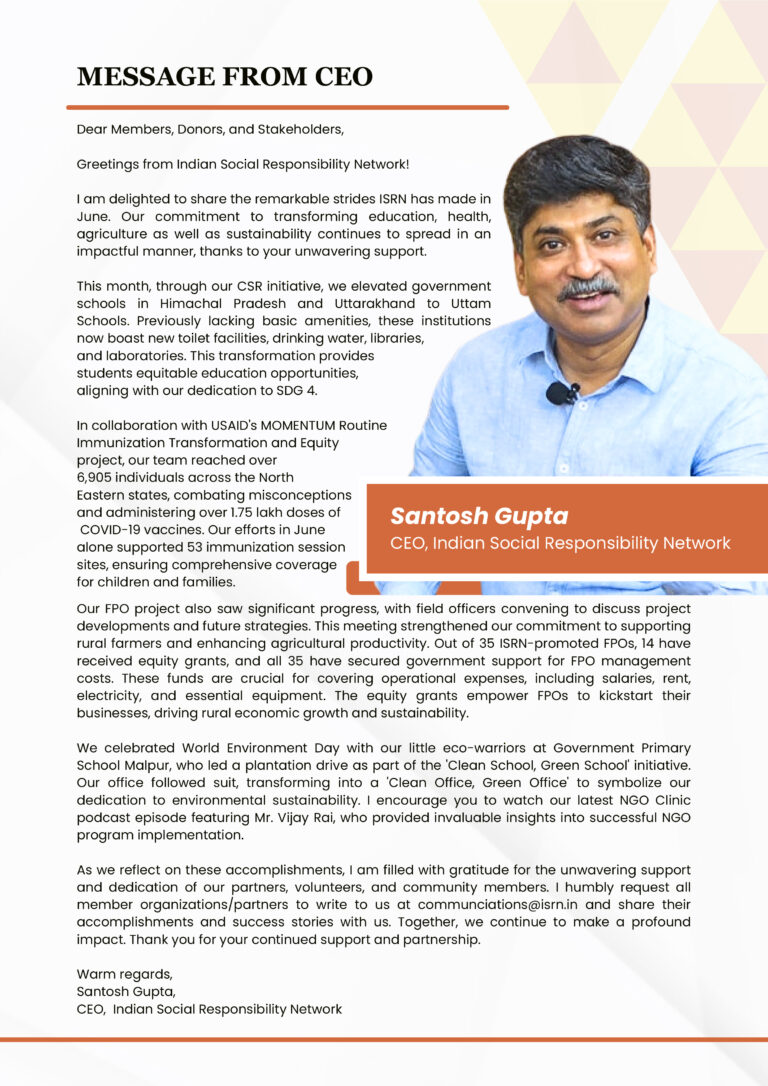 ISRN Newsletter- June 2024