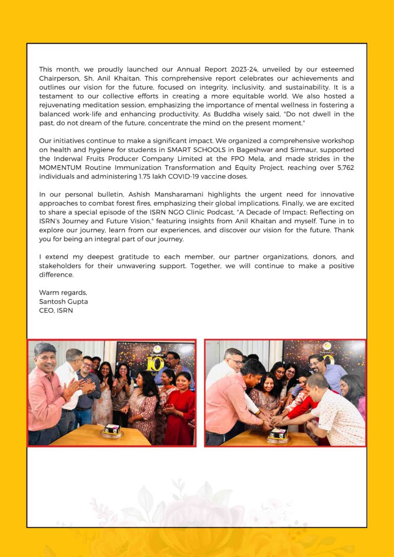 ISRN July 2024 Newsletter