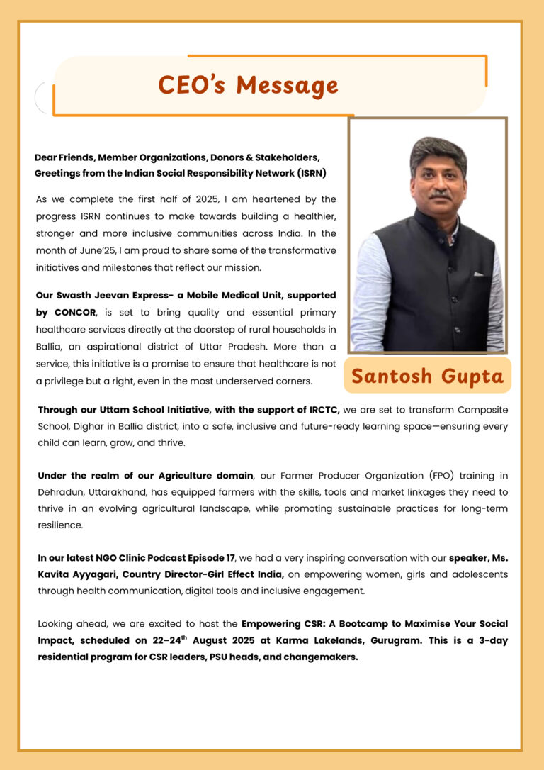 ISRN June 2025 Newsletter